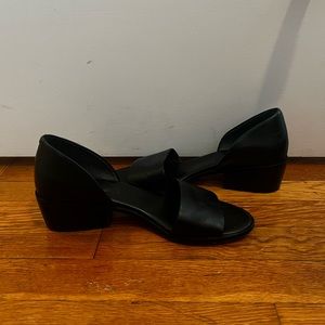 Steven Alan, black slip on heeled sandal, size 10B
